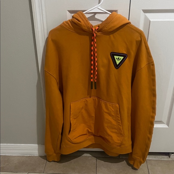 IVY PARK Orange Hoodie with Neon Green Logo - Picture 1 of 4